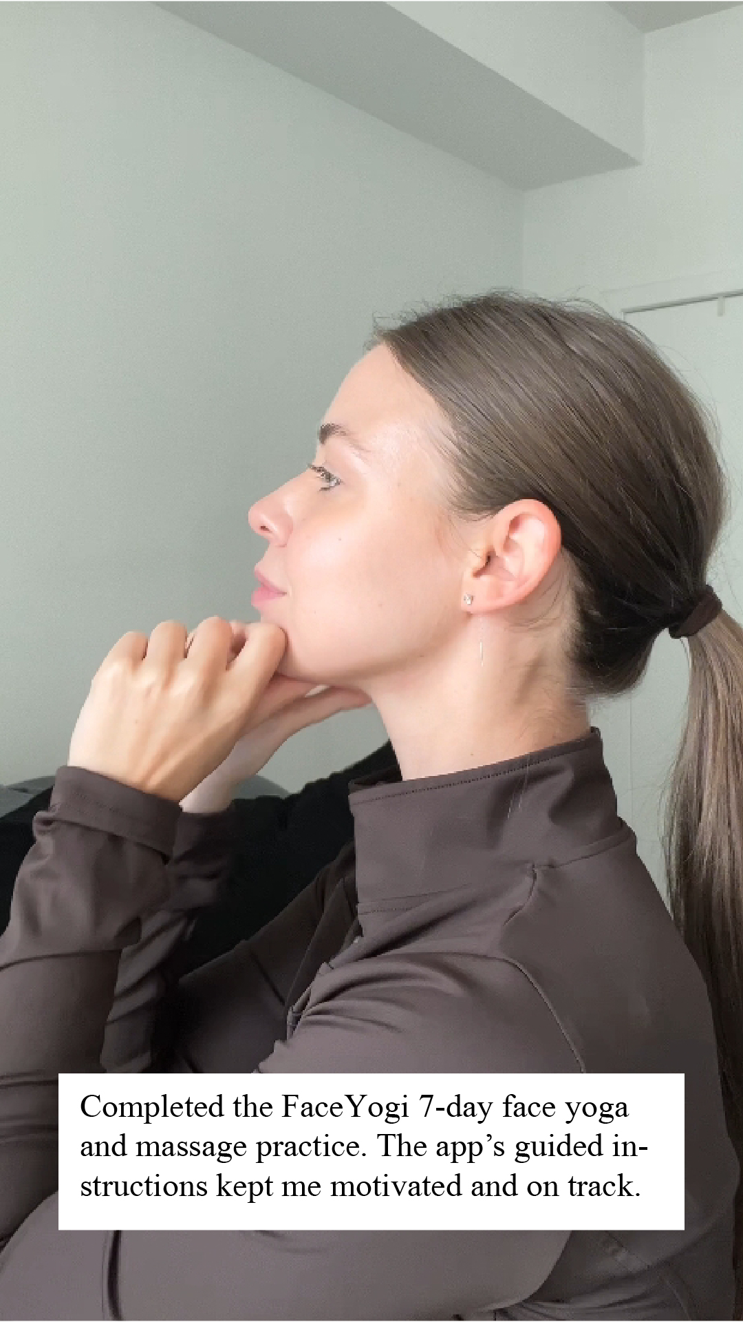 face yoga can improve the jawline if consistently practice it